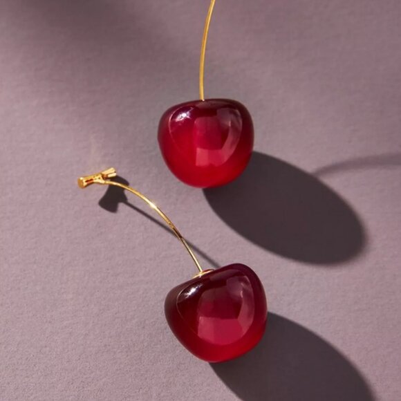ANTHROPOLOGIE Cherry Earrings - Picture 5 of 6